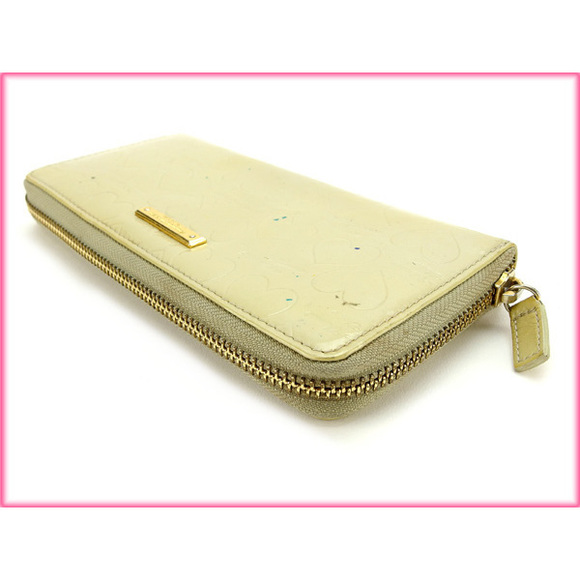 Samantha Thavasa Round Zipper Long Wallet Beige - Picture 3 of 5